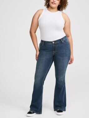 ❤️NWT TORRID JEAN - LUXE SLIM BOOT CUT STRETCH  MID RISE 24R